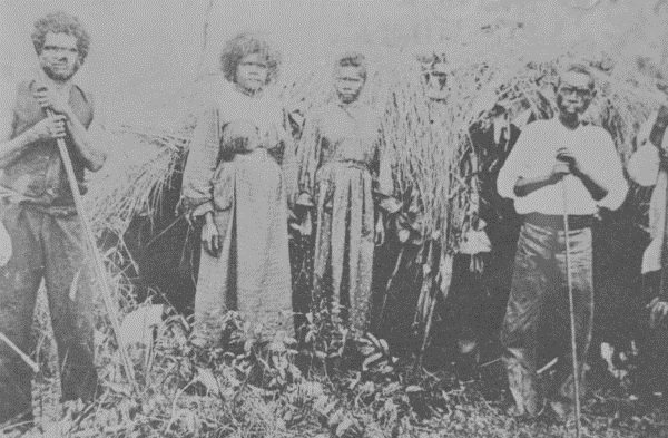 Aboriginal family group in the Shoalhaven area of NSW - 1855 